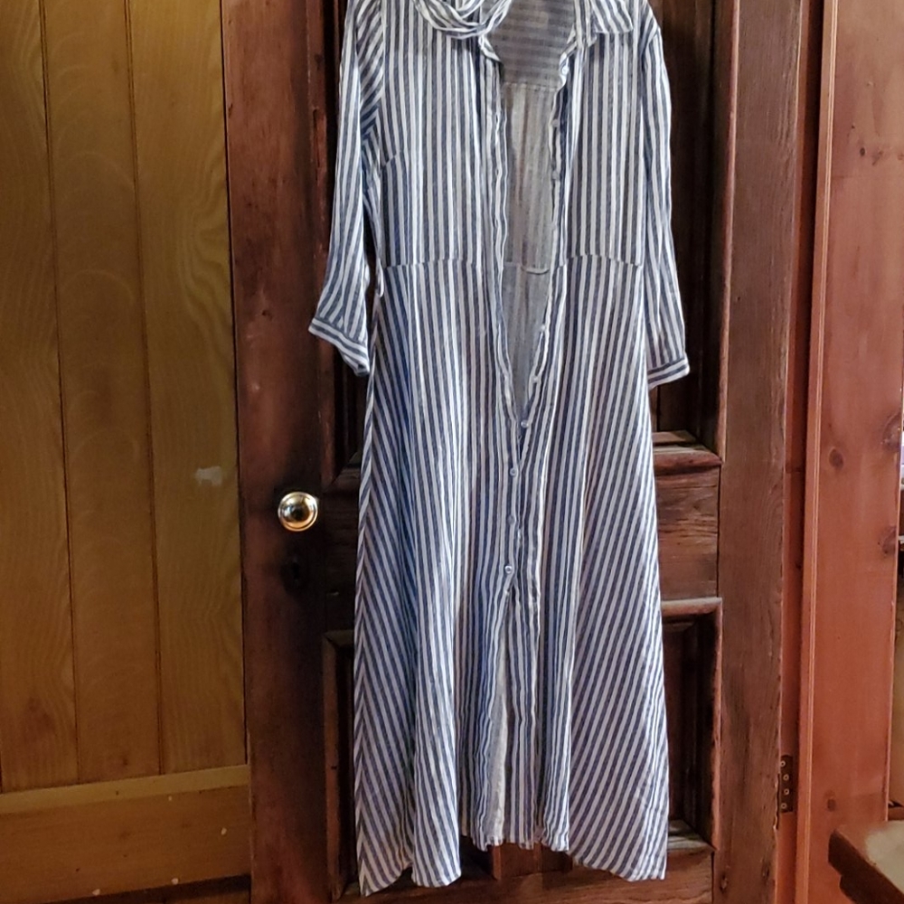 Linen maxi dress